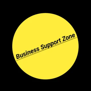 Business support zone logo icon